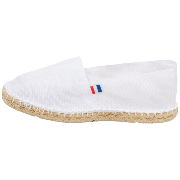 Espadrille made in france chaussure gauche exterieur White