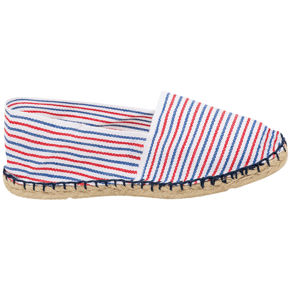 Espadrille made in france chaussure gauche interieur Striped Blue / White / Red