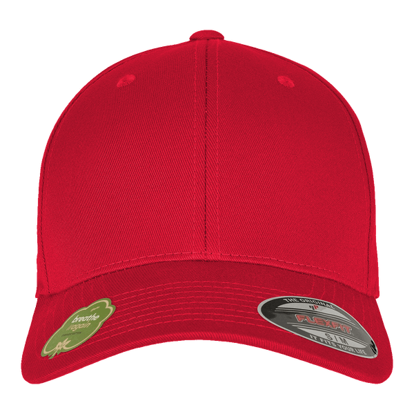 Casquette flexfit en coton organique plexus red