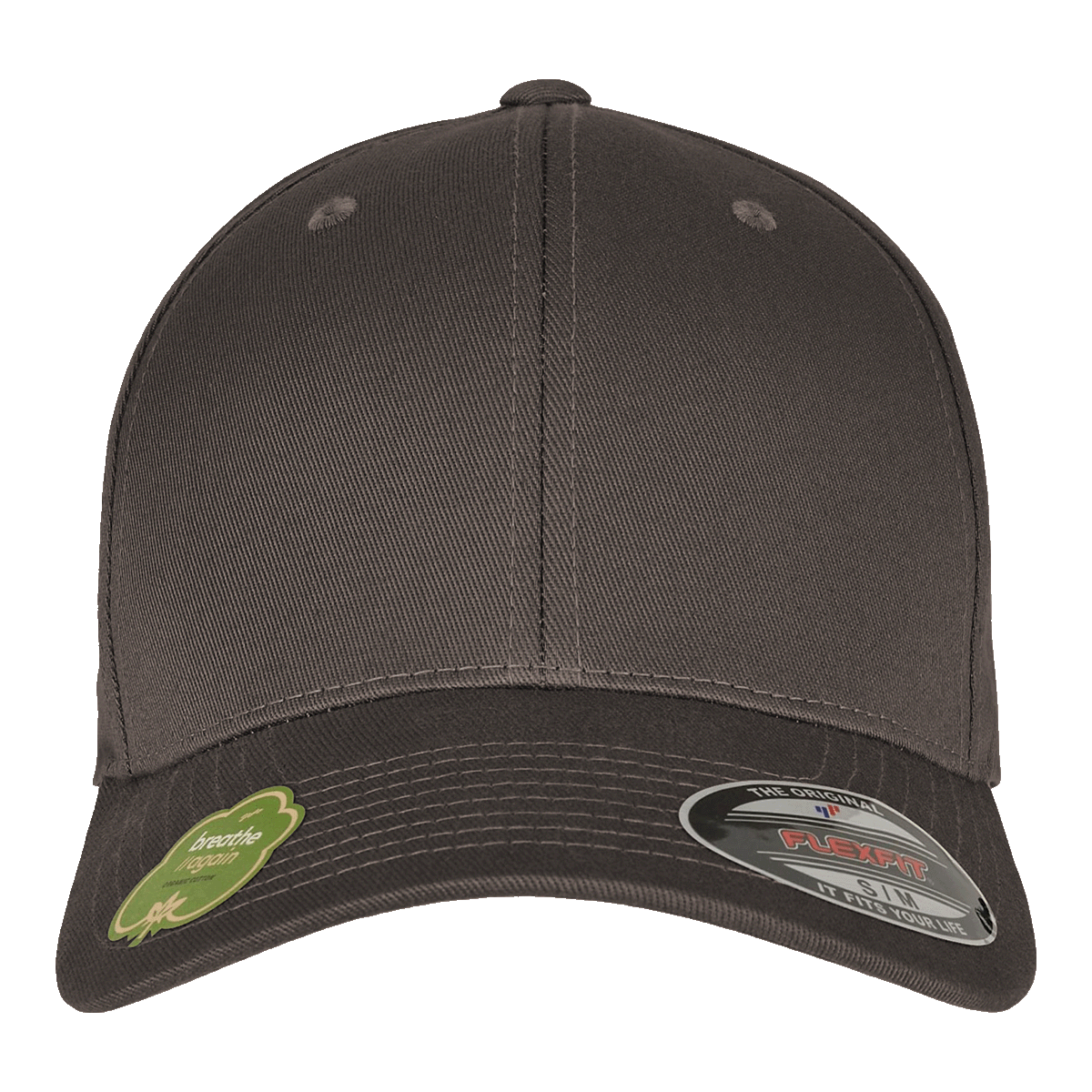 Casquette flexfit en coton organique plexus darkgrey