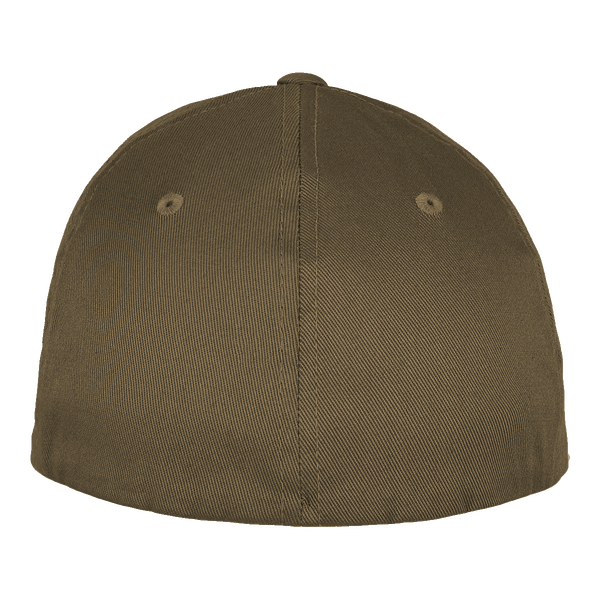 Casquette flexfit en coton organique dos burnt olive