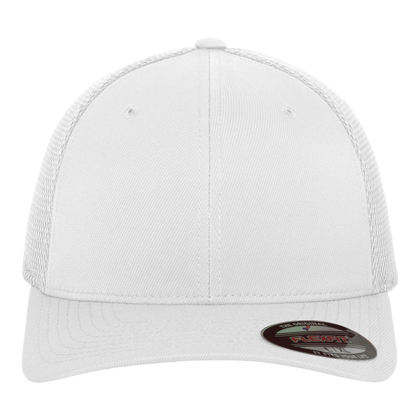 Casquette flexfit tactel mesh face white