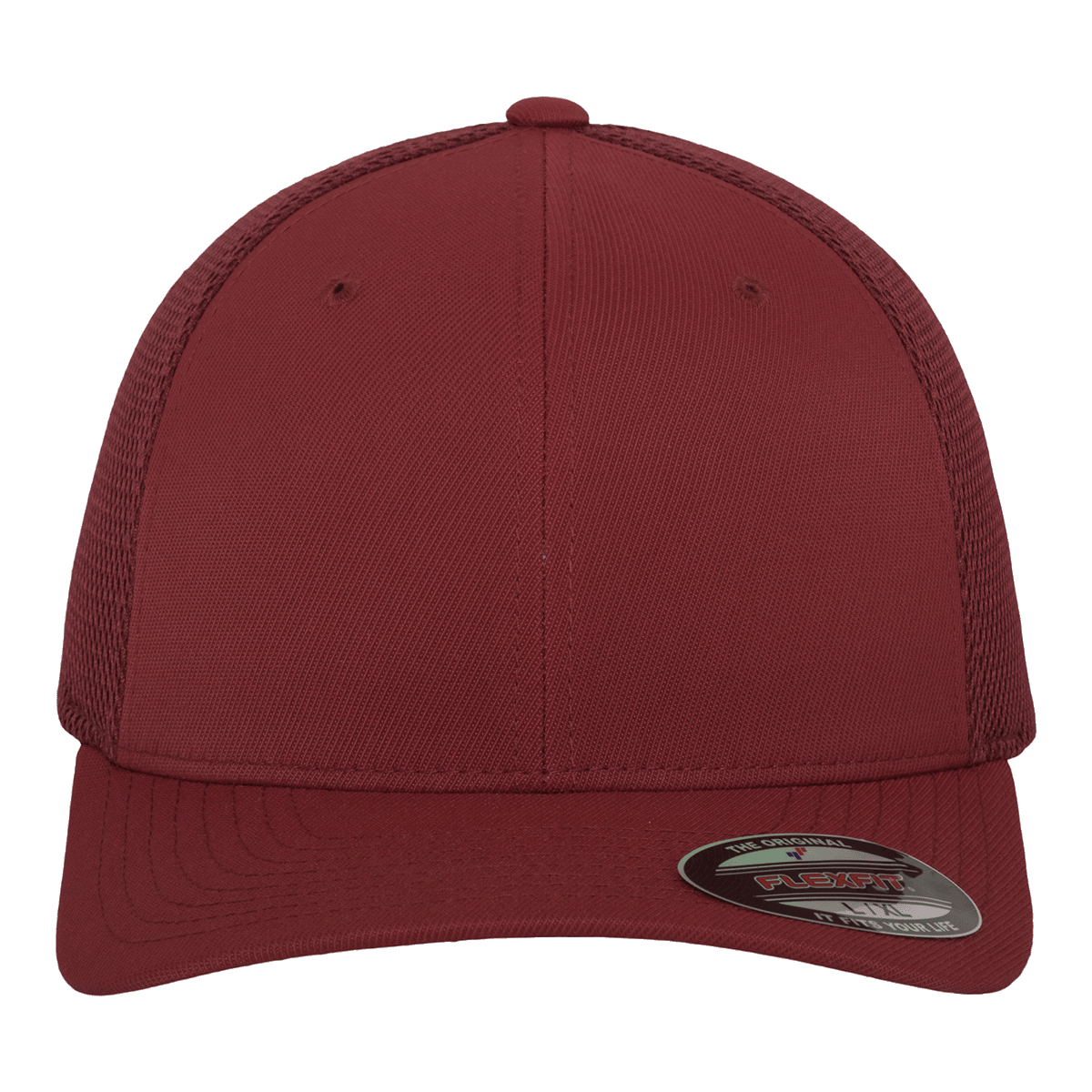 Casquette Flexfit Tactel Mesh À Personnaliser En Broderie maroon