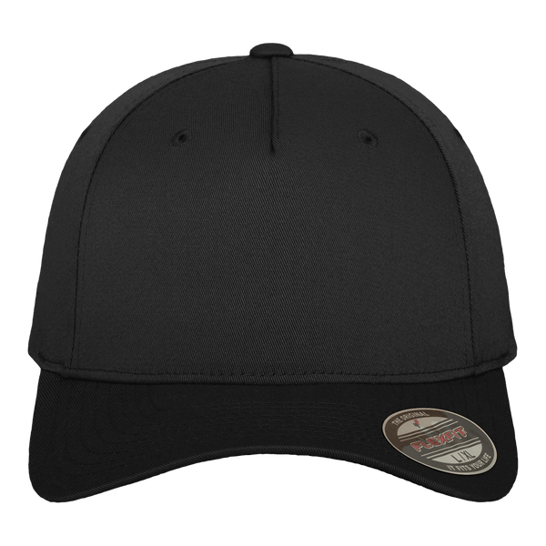 Casquette flexfit 5 panneaux face black