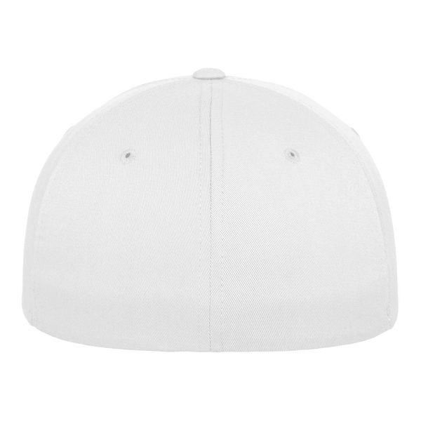 Casquette flexfit 5 panneaux dos white