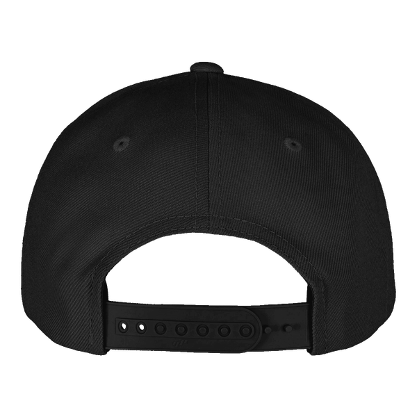 Casquette flexfit 5 panneaux premium snapback dos black