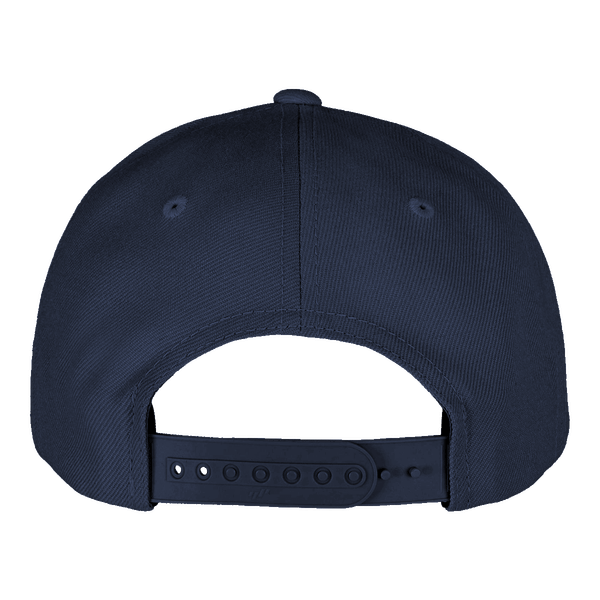 Casquette flexfit 5 panneaux premium snapback dos navy