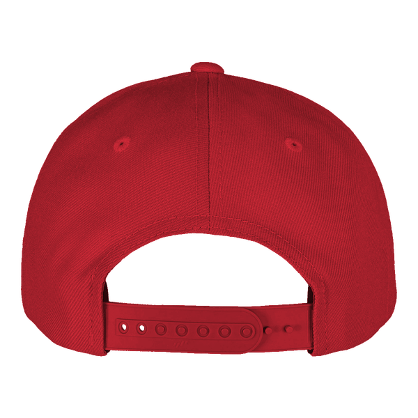 Casquette flexfit 5 panneaux premium snapback dos red