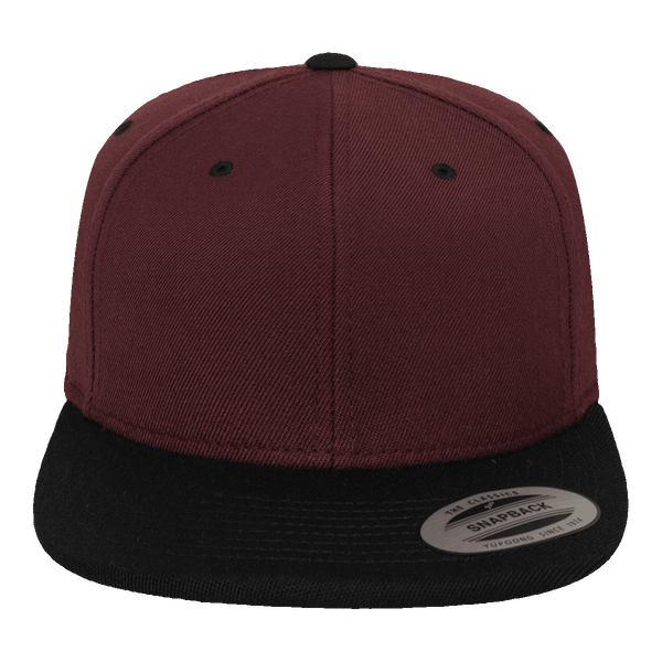 Casquette flexfit snapback bicolore plexus maroon / blk