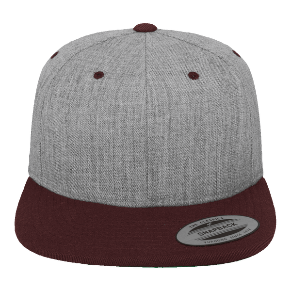 Casquette flexfit snapback bicolore plexus h.grey / maroon