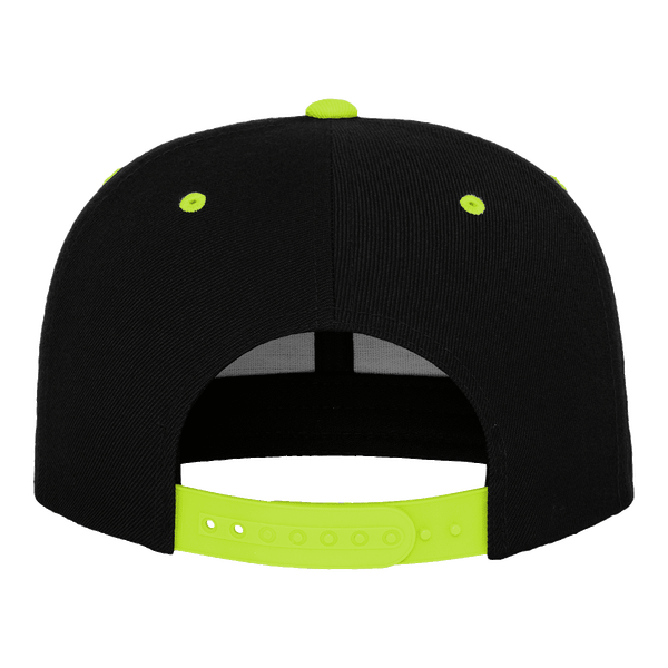 Casquette flexfit snapback bicolore dos blk / neonyellow