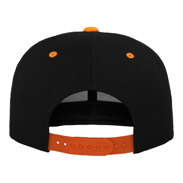 Casquette flexfit snapback bicolore dos blk / neonorange