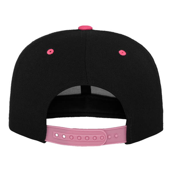 Casquette flexfit snapback bicolore dos blk / neonpink