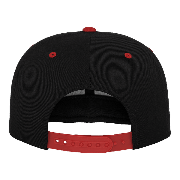 Casquette flexfit snapback bicolore dos blk / red