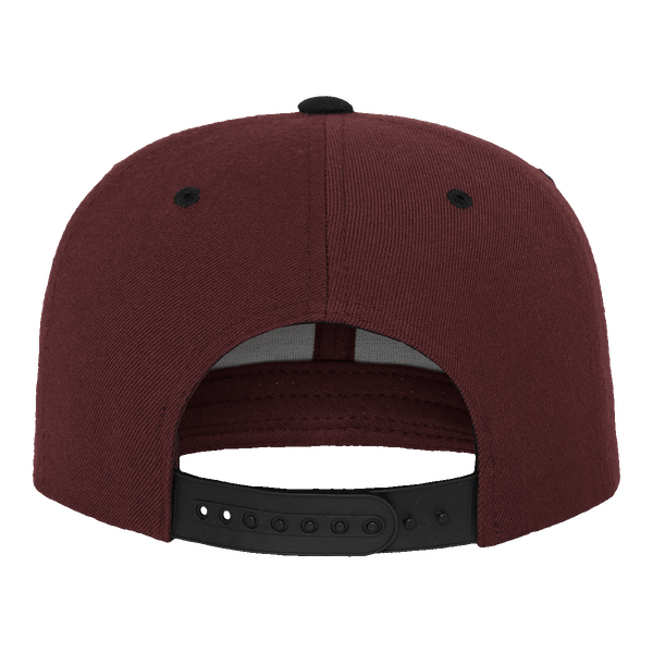 Casquette flexfit snapback bicolore dos maroon / blk