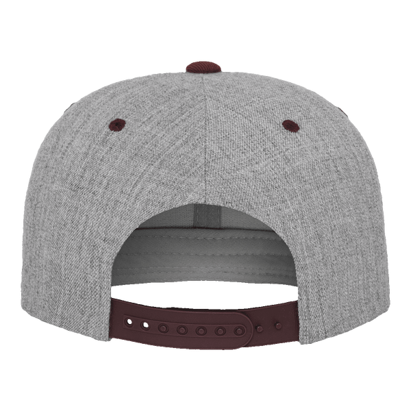 Casquette flexfit snapback bicolore dos h.grey / maroon