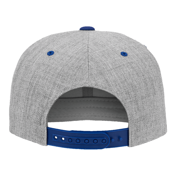 Casquette flexfit snapback bicolore dos heather / royal
