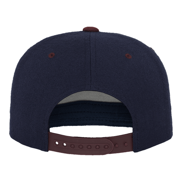 Casquette flexfit snapback bicolore dos nvy / maroon