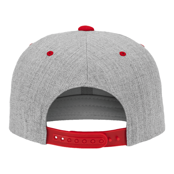 Casquette flexfit snapback bicolore dos heather / red
