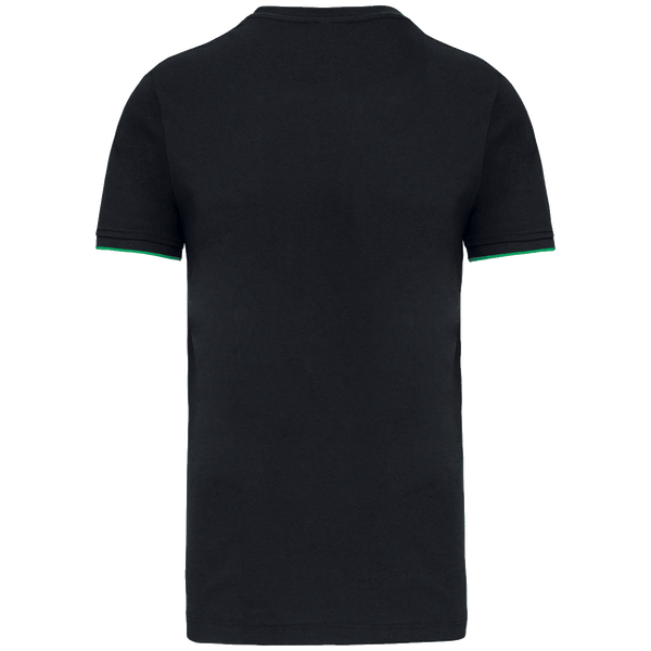 T shirt manches courtes day to day homme dos Black / Kelly Green