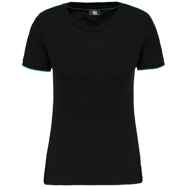 T shirt manches courtes day to day femme plexus Black / Kelly Green