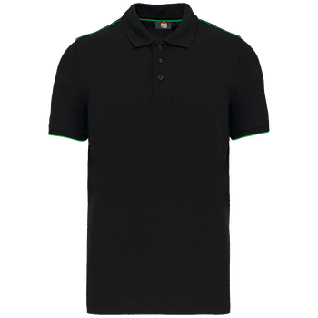 Polo contrasté manches courtes Day To Day homme personnalisé