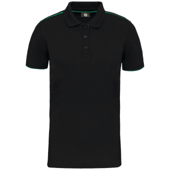 Polo contrasté manches courtes Day To Day femme personnalisé