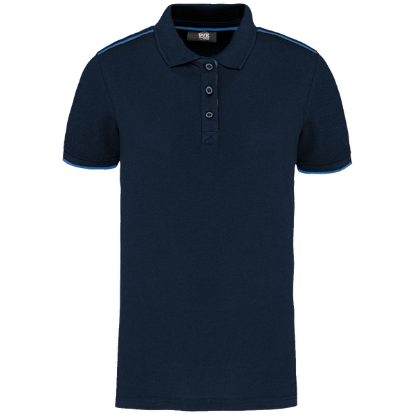 Polo contraste manches courtes day to day femme plexus Navy / Light Royal Blue