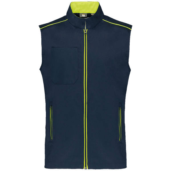 Gilet day to day homme face Navy / Fluorescent Yellow