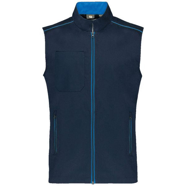 Gilet day to day homme face Navy / Light Royal Blue