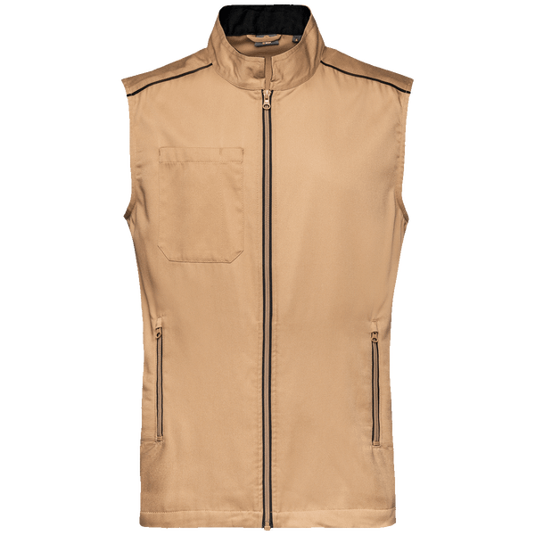 Gilet day to day homme face Camel / Black