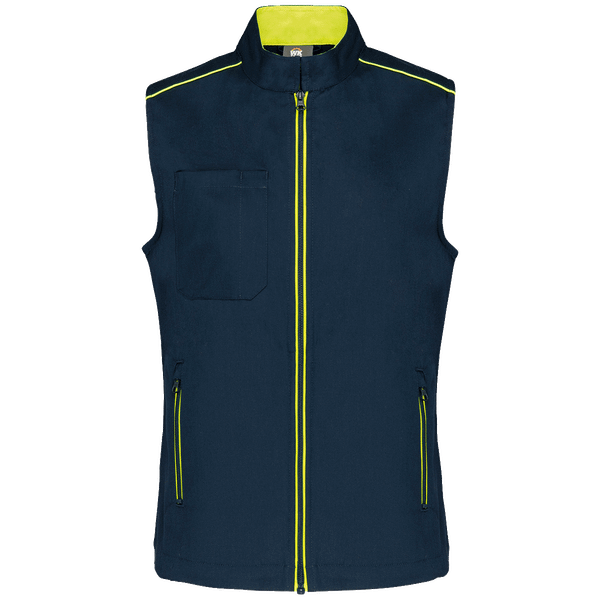 Gilet day to day femme plexus Navy / Fluorescent Yellow