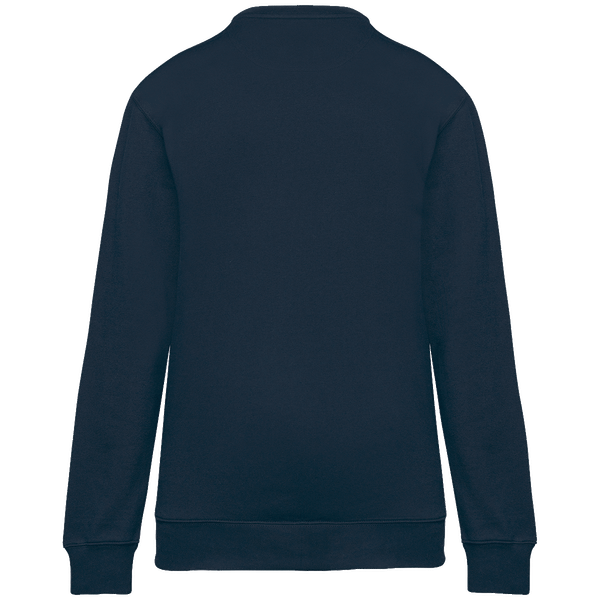 Sweat shirt zip poche contrastee day to day unisexe dos Navy / Royal Blue