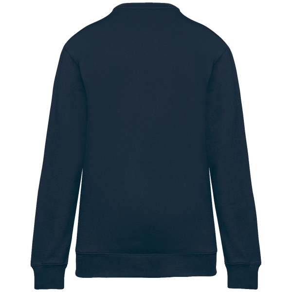 Sweat shirt zip poche contrastee day to day unisexe dos Navy / Silver