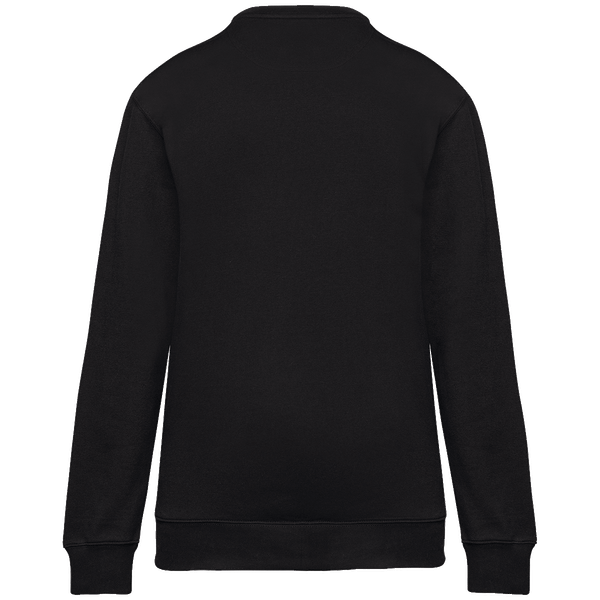 Sweat shirt zip poche contrastee day to day unisexe dos Black / Kelly Green