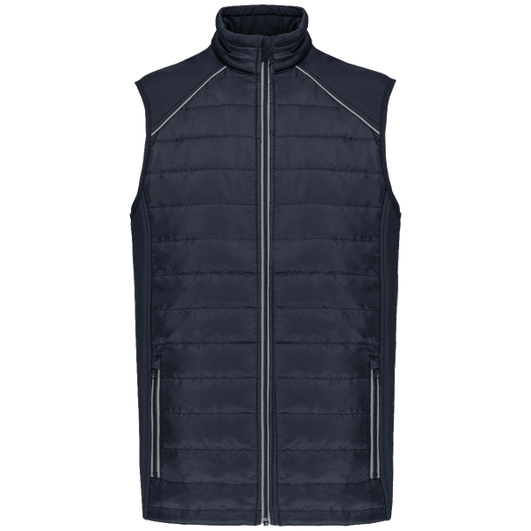 Bodywarmer bi matiere unisexe day to day plexus Navy / Silver