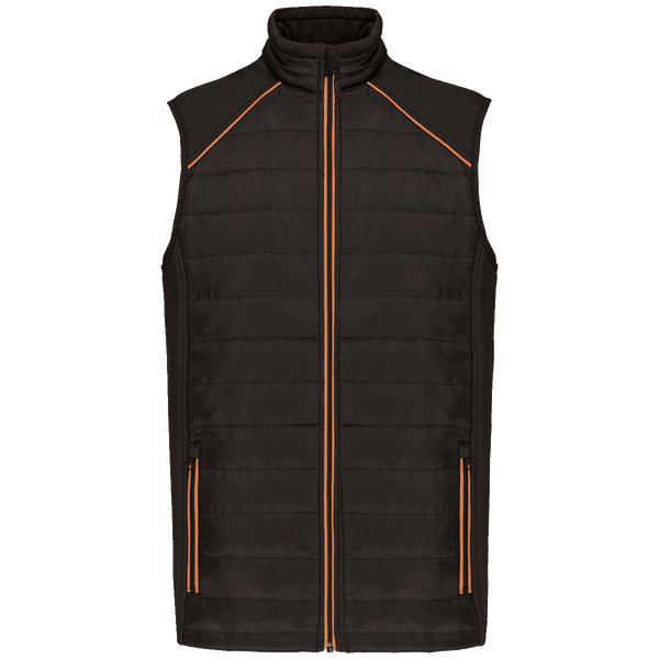 Bodywarmer bi matiere unisexe day to day plexus Black / Orange