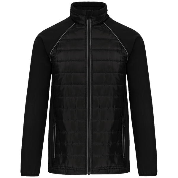 Veste bi matiere unisexe day to day plexus Black / Silver