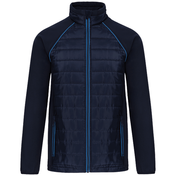 Veste bi matiere unisexe day to day plexus Navy / Light Royal Blue