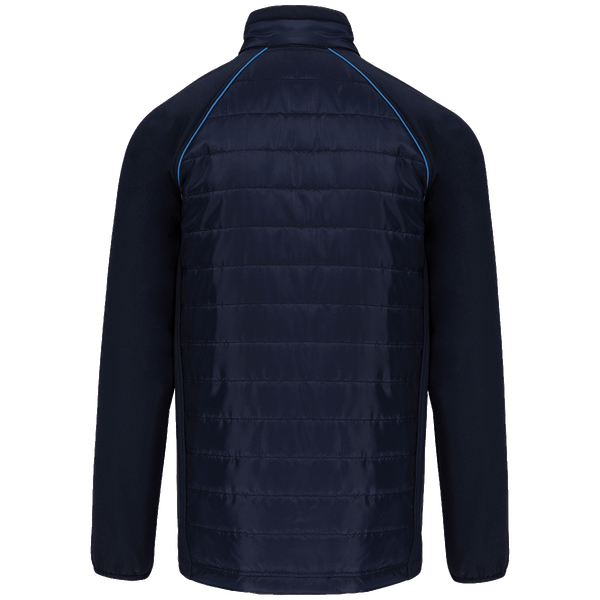 Veste bi matiere unisexe day to day dos Navy / Light Royal Blue