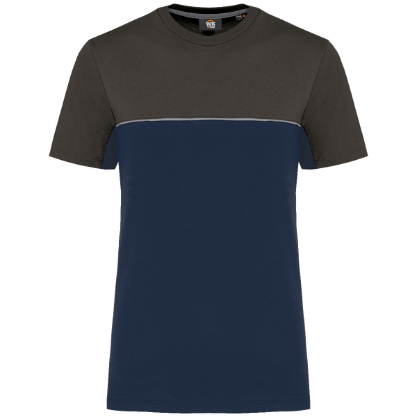 T shirt bicolore ecoresponsable unisexe plexus Navy / Dark Grey