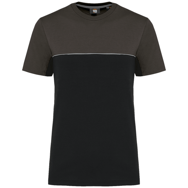 T shirt bicolore ecoresponsable unisexe plexus Black / Dark Grey