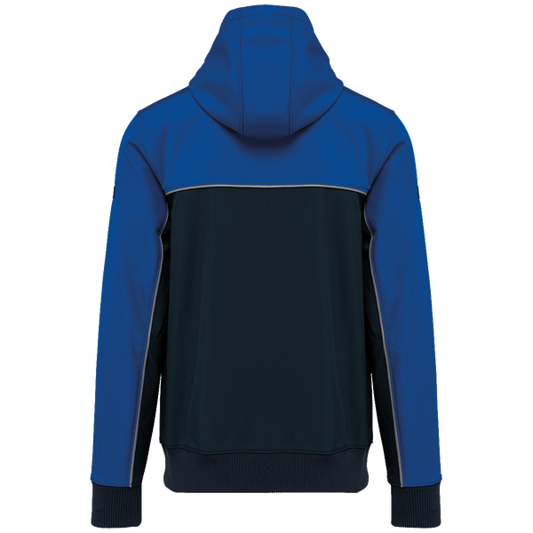 Veste softshell 3 couches bicolore unisexe dos Navy / Royal Blue