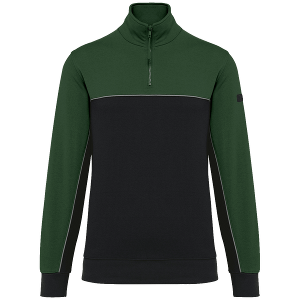 Sweat-Shirt De Travail Écoresponsable Col Zippé Unisexe À Personnaliser