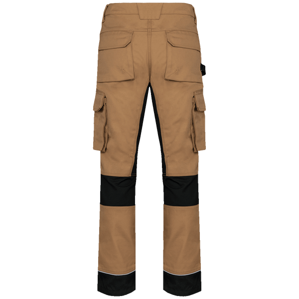 Pantalon de travail performance recycle homme dos Camel / Black