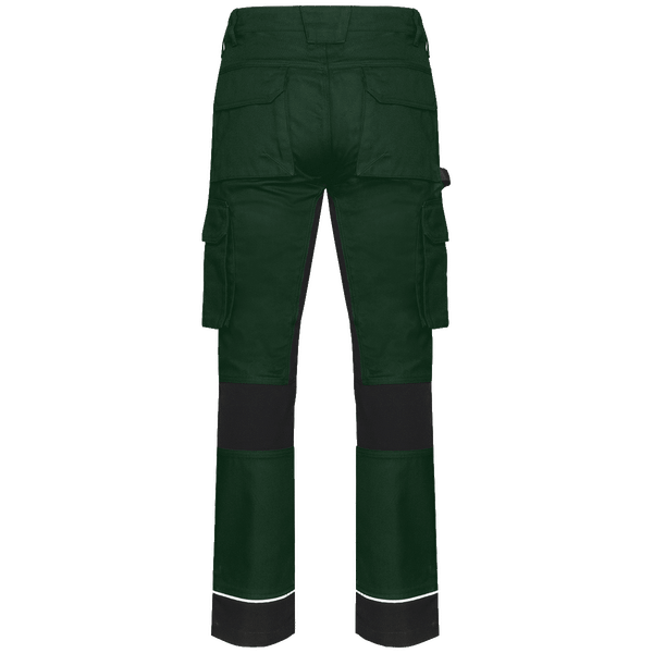 Pantalon de travail performance recycle homme dos Forest Green / Black
