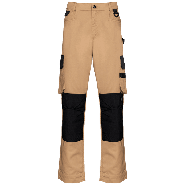 Pantalon De Travail Bicolore Homme À Personnaliser Camel / Black