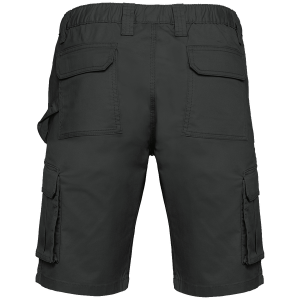 Bermuda multipoches ecoresponsable homme dos Dark Grey