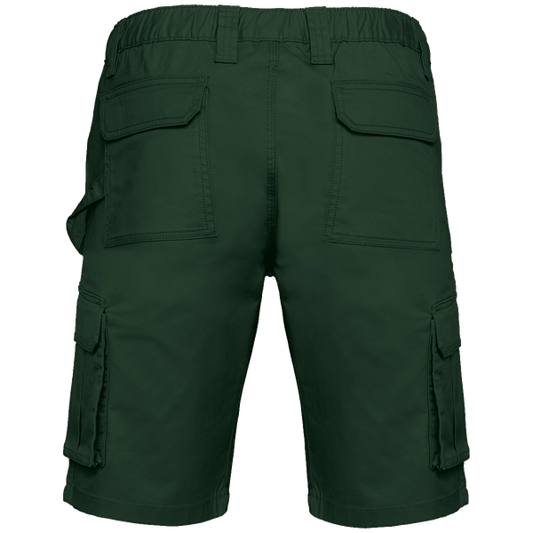 Bermuda multipoches ecoresponsable homme dos Forest Green