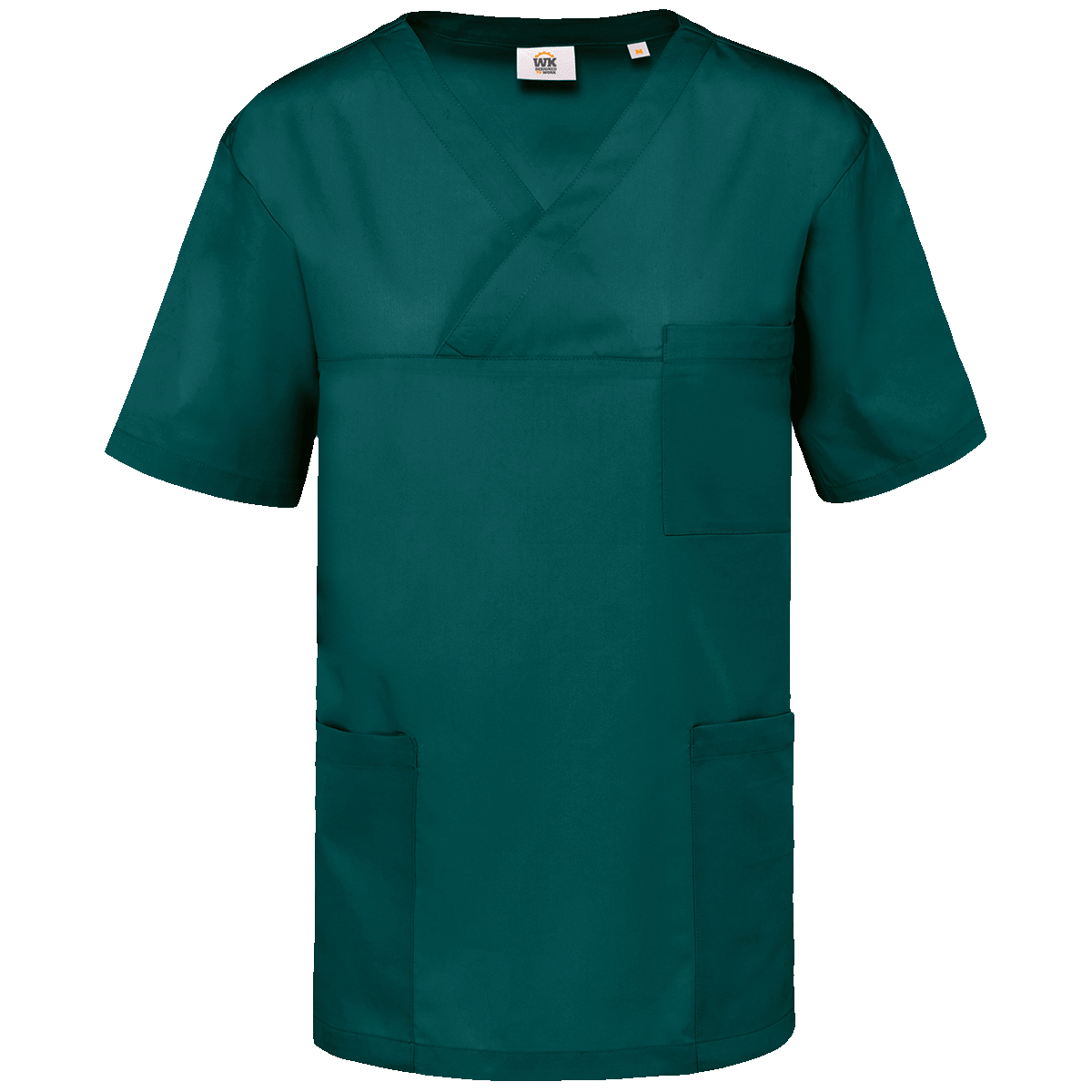 Tunique Médicale Manches Courtes Polycoton Unisexe À Personnaliser Emerald Green